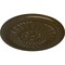 Ekena Millwork Temple Ceiling Medallion (Fits Canopies up to 9 1/4"), Hand-Painted Brass, 24"OD x 1 5/8"P CM24TEBRS - alternate 2
